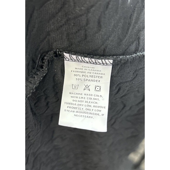 Piccadilly Fashions Sleeveless Tank‎ Top Shirt Black Velvet Textured NWT Size XL - Picture 6 of 8